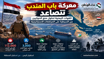 معركة باب المندب تتصاعد والحوثيون يحاولون السيطرة على المرتفعات