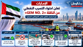 الإمارات تعلن احتواء التسرب النفطي من الناقلة «GEM NO. 2».. ماذا عن الشواطئ ومياه الشرب والأسماك؟