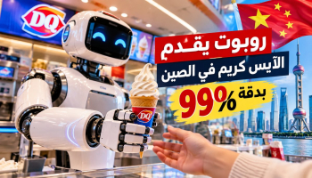 روبوت يقدّم الآيس كريم في الصين بنسبة نجاح 99%.. وتقنية جديدة قد تغيّر مستقبل العمل