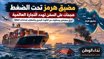 مضيق هرمز تحت النار.. هجمات على السفن التجارية وغرق ناقلتين يهددان الملاحة والتجارة العالمية