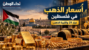 نداء الوطن – أسعار الذهب في فلسطين الخميس 22 أكتوبر 2026.. عيار 21 والليرة الذهب بالشيكل
