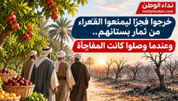 خرجوا فجرًا ليمنعوا الفقراء من ثمار بستانهم.. وعندما وصلوا كانت المفاجأة