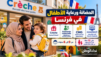 الحضانة ورعاية الأطفال في فرنسا: Crèche وAssistante maternelle ومساعدة CMG في 2026