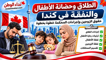 الطلاق وحضانة الأطفال والنفقة في كندا: حقوق الزوجين وإجراءات المحكمة خطوة بخطوة