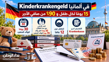 Kinderkrankengeld في ألمانيا: 15 يومًا لرعاية الطفل المريض و90% من صافي الأجر