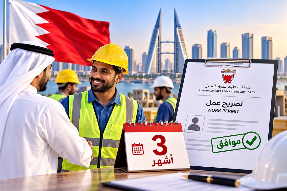 عمل العامل الأجنبي لدى صاحب عمل آخر في البحرين