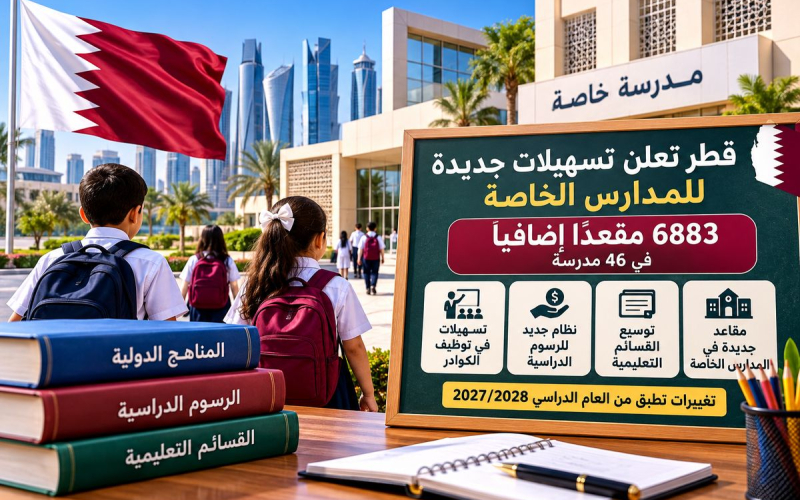 مدارس قطر الخاصة.. 6883 مقعدًا جديدًا وتغييرات في الرسوم والقسائم