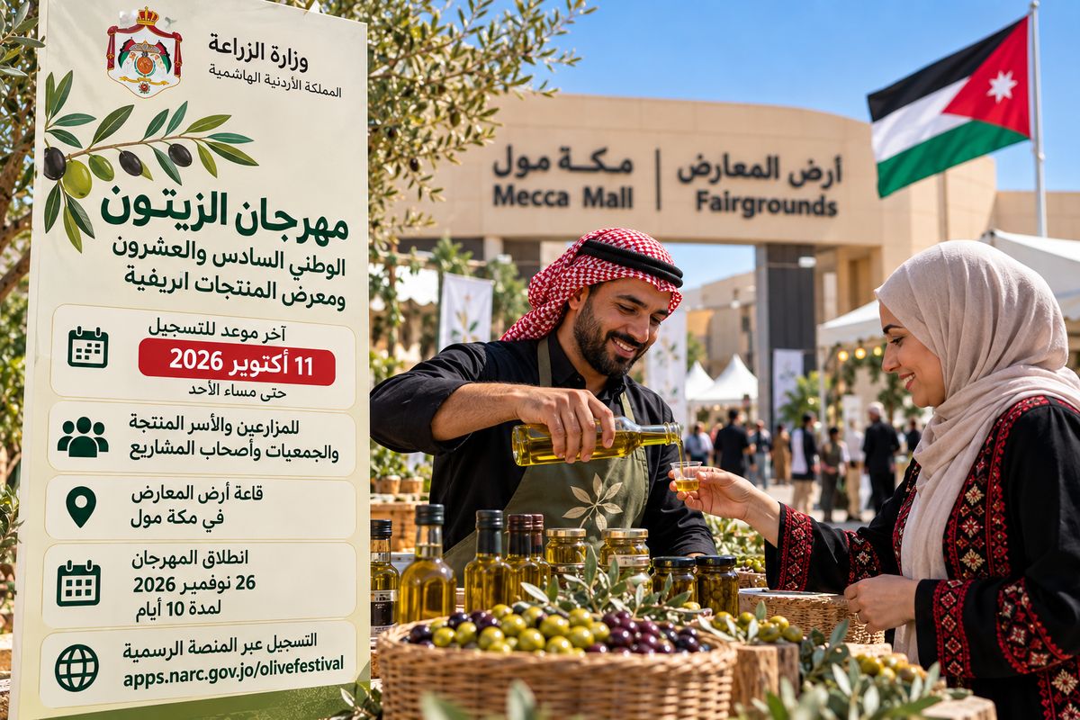 5 أيام فقط قبل إغلاق التسجيل.. الأردن يفتح باب المشاركة للأسر المنتجة والمزارعين وأصحاب المشاريع