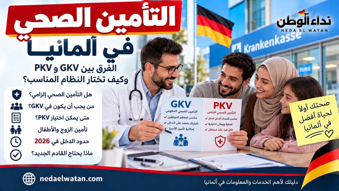 التأمين الصحي في ألمانيا: الفرق بين GKV وPKV وكيف تختار النظام المناسب