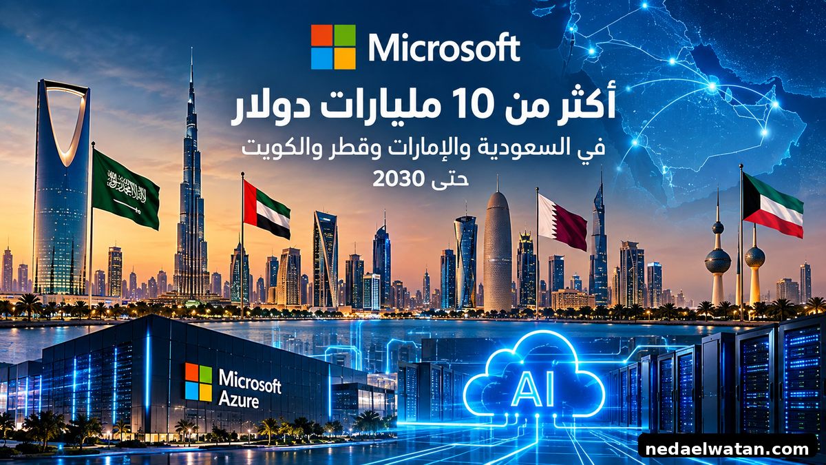مايكروسوفت تستثمر أكثر من 10 مليارات دولار في الخليج.. السعودية والإمارات وقطر والكويت في قلب سباق الذكاء الاصطناعي