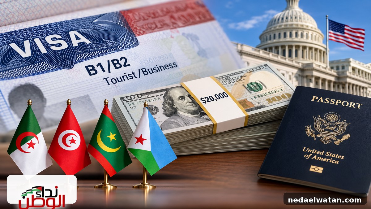 تأشيرة أمريكا B1/B2: ضمان يصل إلى 20 ألف دولار لمواطني هذه الدول....تفاصيل