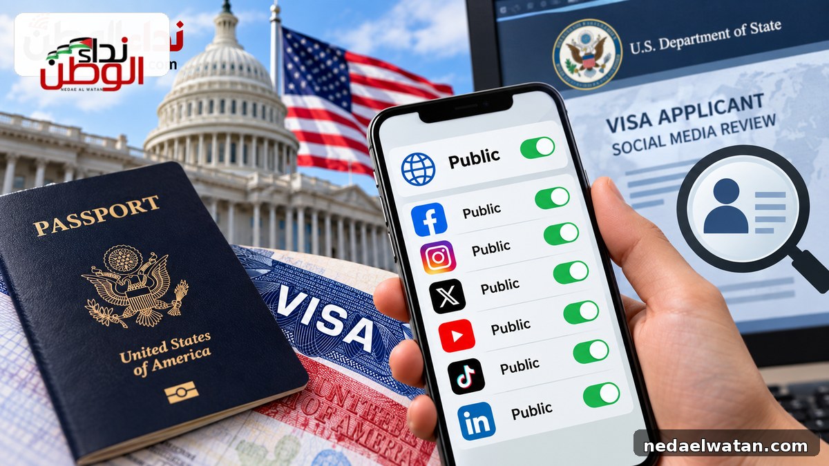 تأشيرات أمريكا 2026: فحص حسابات التواصل الاجتماعي يتوسع.. من يجب عليه جعل حساباته عامة؟
