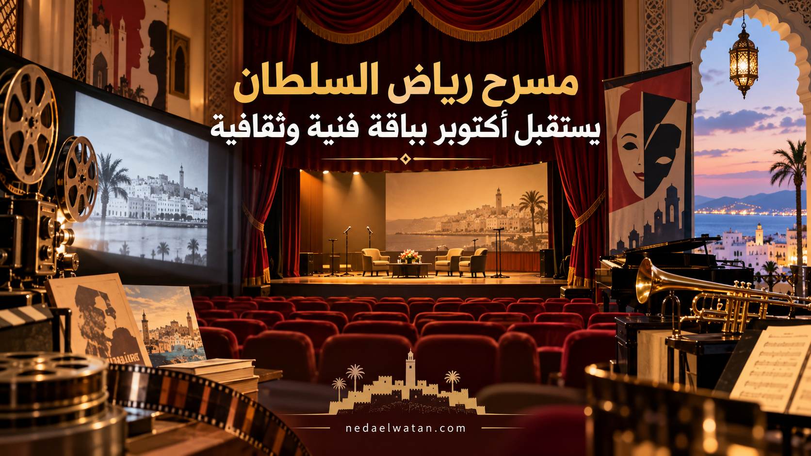 مسرح رياض السلطان بطنجة يفتح أكتوبر على السينما والمسرح والموسيقى والفكر