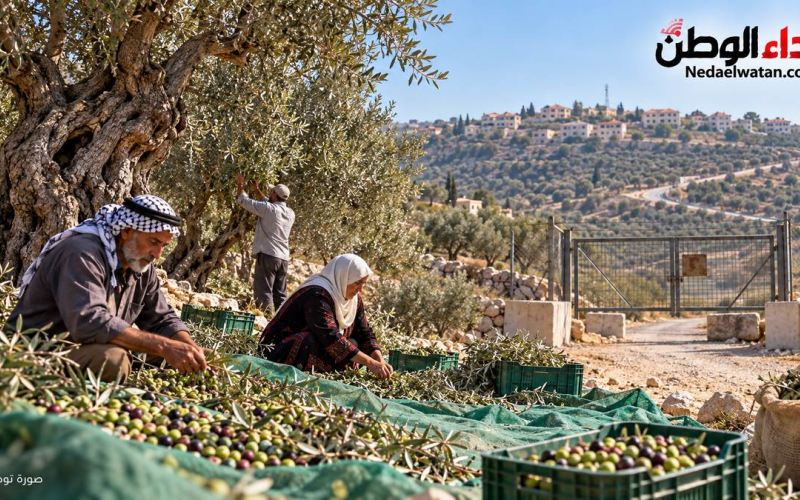 مستوطنون يهاجمون قاطفي الزيتون في بيتا وباقة الحطب ويعرقلون وصولهم إلى أراضيهم