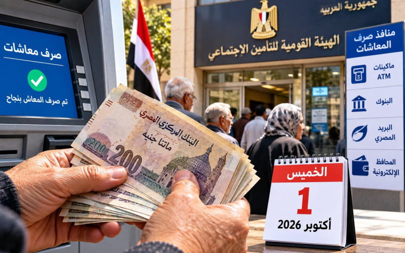 11.5 مليون مصري يبدأون صرف معاشات أكتوبر اليوم.. وهذه قيمة الزيادة وطريقة الاستعلام