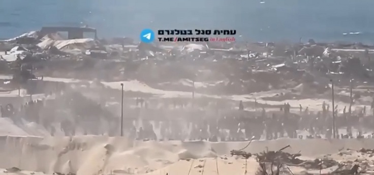 فوضى في مراكز المساعدات برفح نداء الوطن