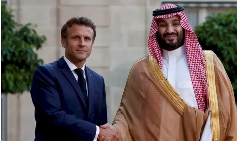 بن سلمان وماكرون بن سلمان وماكرون