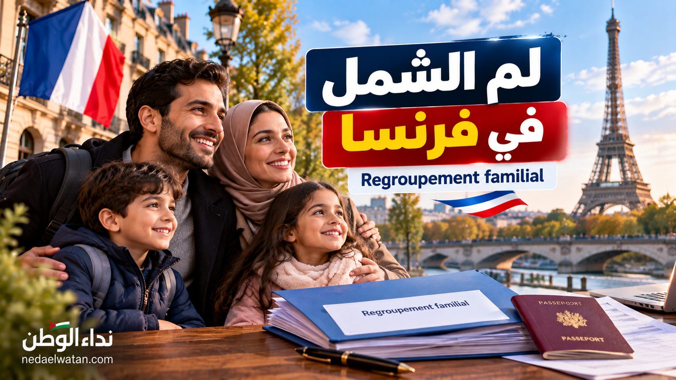 لم الشمل في فرنسا Regroupement familial: شروط الزوج والأطفال والدخل والسكن وطريقة التقديم