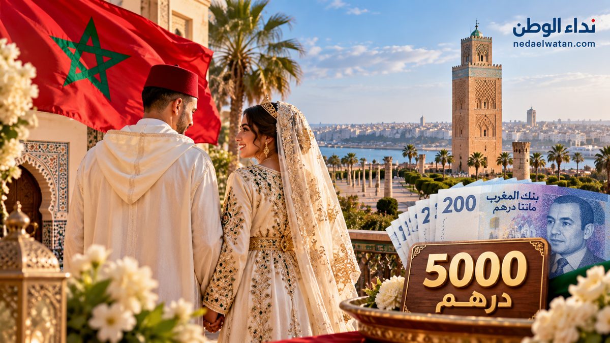 دعم الزواج في المغرب بقيمة 5000 درهم.. هل بدأ التسجيل وما شروط الاستفادة؟