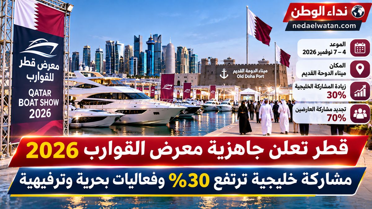 قطر تعلن جاهزية معرض القوارب 2026.. مشاركة خليجية ترتفع 30% وفعاليات بحرية وترفيهية في الدوحة