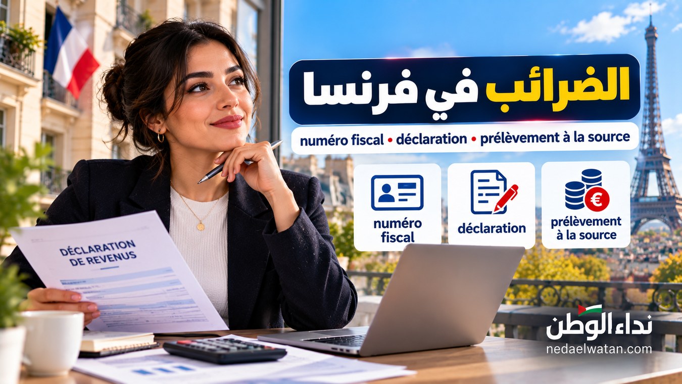 الضرائب في فرنسا للقادمين الجدد: numéro fiscal وأول déclaration وPrélèvement à la source