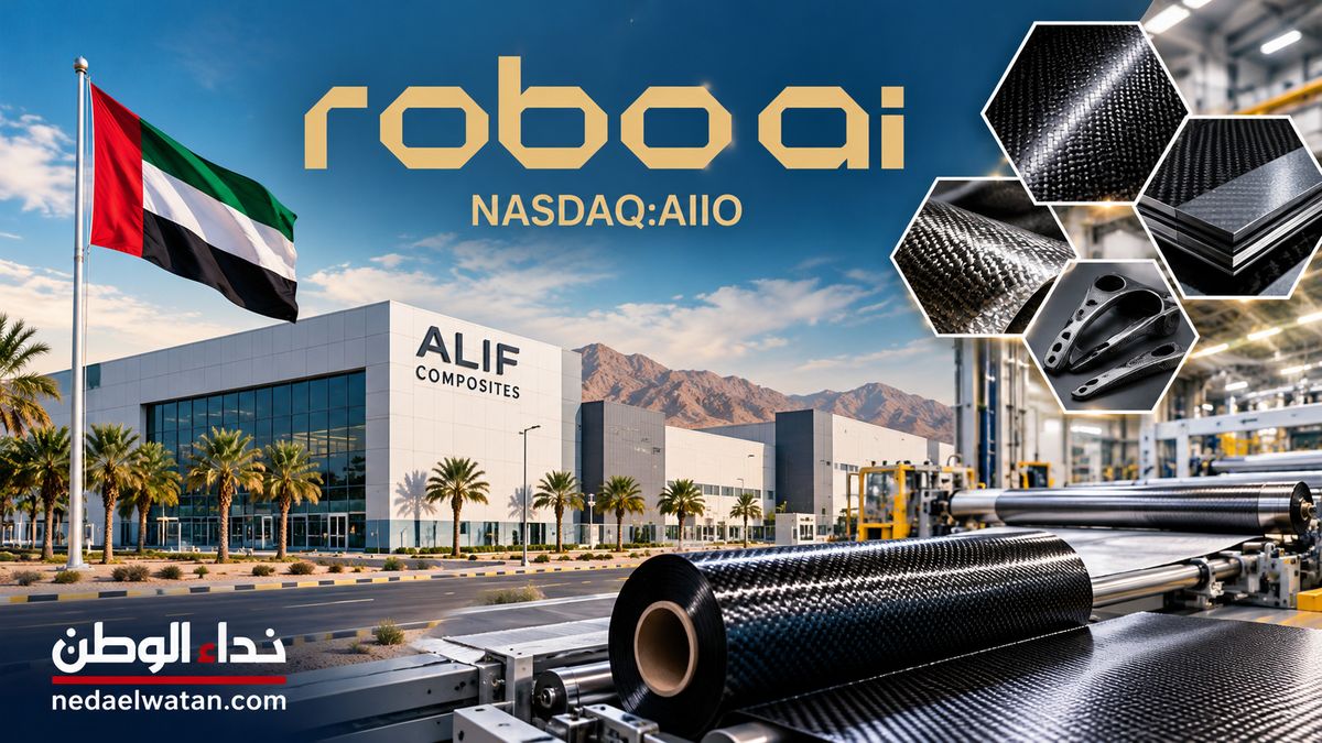 Robo.ai تعتزم إنشاء مصنع للمواد المركّبة في أم القيوين بطاقة 10 ملايين متر مربع سنويًا