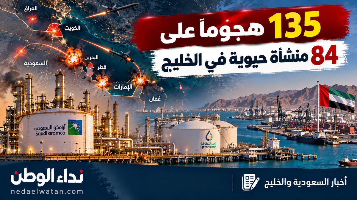 تحقيق دولي يكشف 135 هجومًا على 84 منشأة حيوية في الخليج.. السعودية والإمارات وقطر أمام خسائر ضخمة