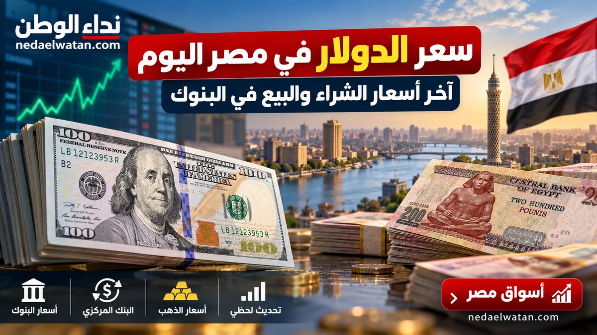 سعر الدولار في مصر اليوم الخميس 29 أكتوبر 2026.. آخر أسعار الشراء والبيع في البنوك