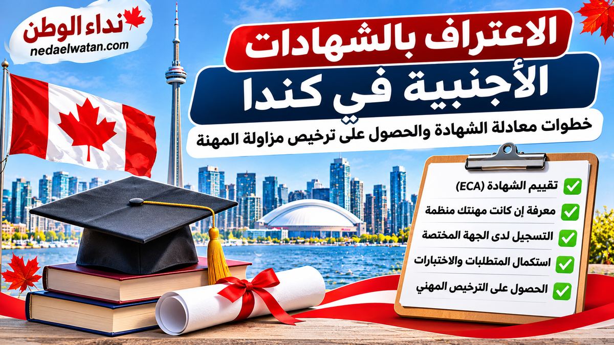 الاعتراف بالشهادات الأجنبية في كندا: خطوات معادلة الشهادة والحصول على ترخيص مزاولة المهنة
