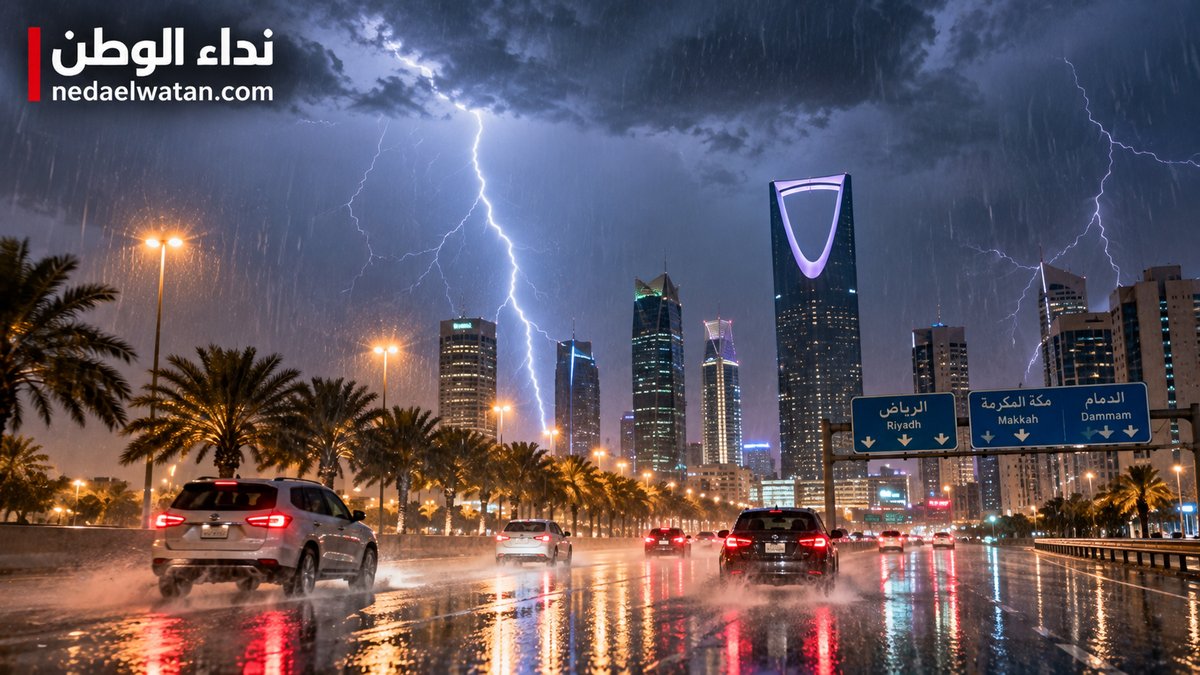 طقس السعودية الليلة.. تحذيرات من أمطار غزيرة وسيول وضباب في عدة مناطق