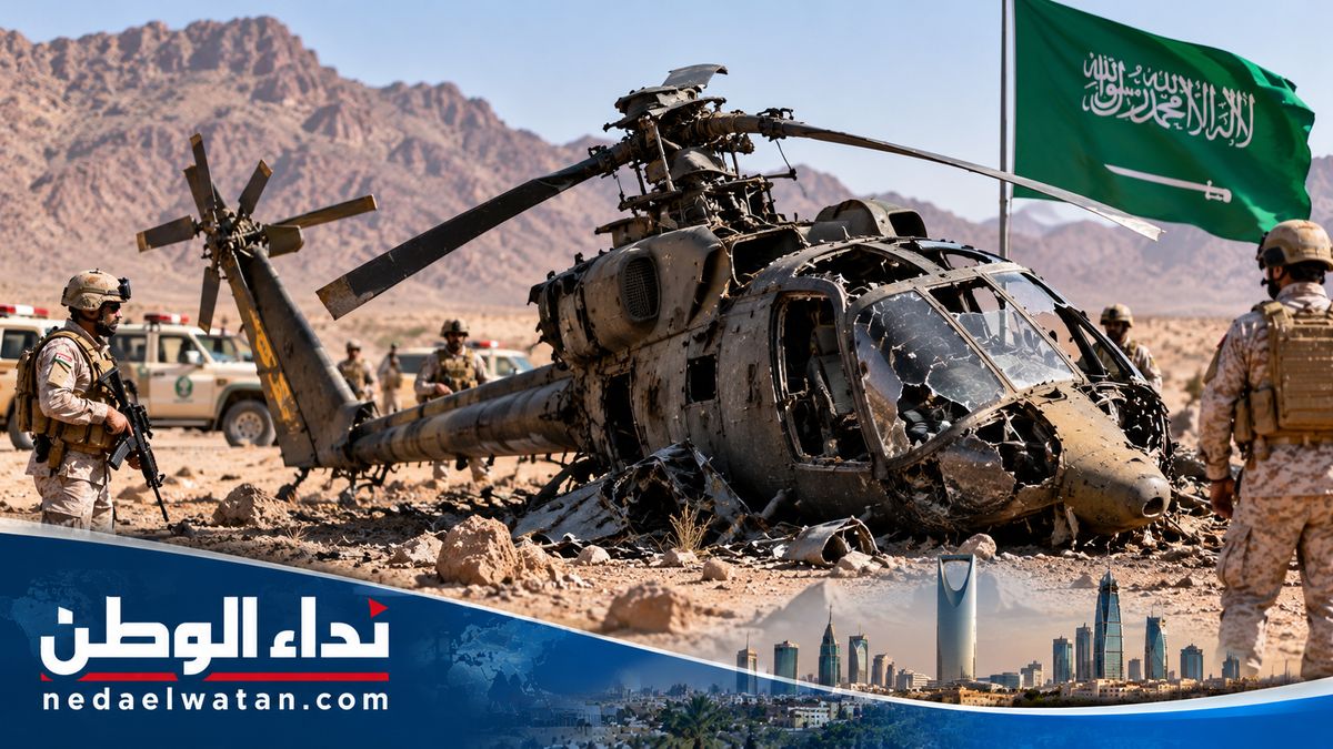 تحطم مروحية عسكرية سعودية في نجران ووفاة ضابطين.. والتحالف يكشف سبب الحادث