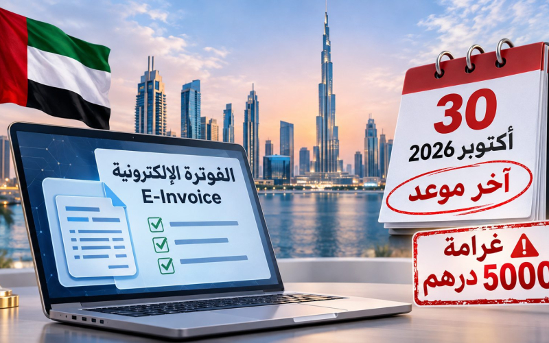 الفوترة الإلكترونية في الإمارات 2026: موعد 30 أكتوبر والغرامات والفئات المشمولة