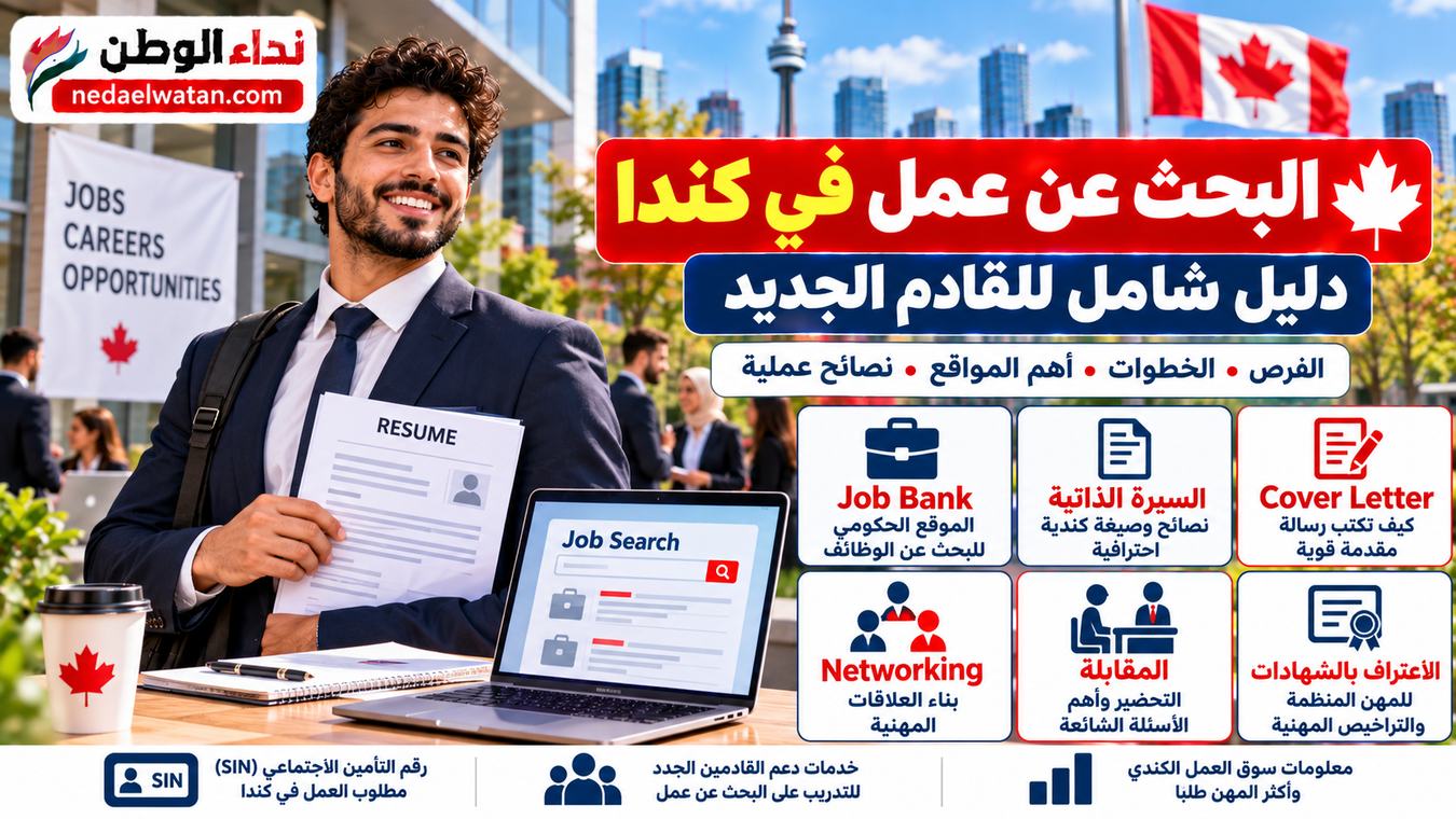 البحث عن عمل في كندا للقادم الجديد: من السيرة الذاتية إلى أول Job Offer