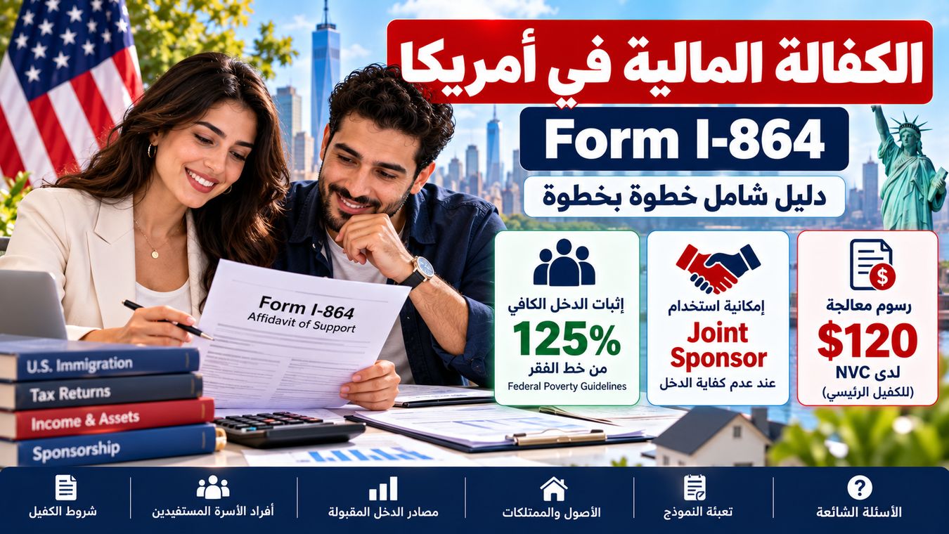 الكفالة المالية للهجرة إلى أمريكا I-864: الدخل وJoint Sponsor والأصول