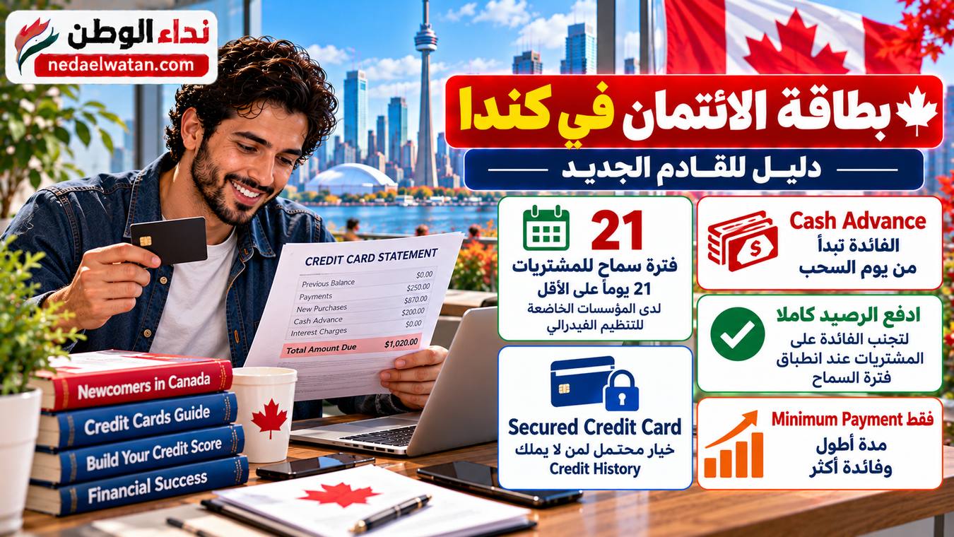 بطاقة الائتمان في كندا للقادم الجديد: كيف تختار Credit Card وتستخدمها بأمان؟