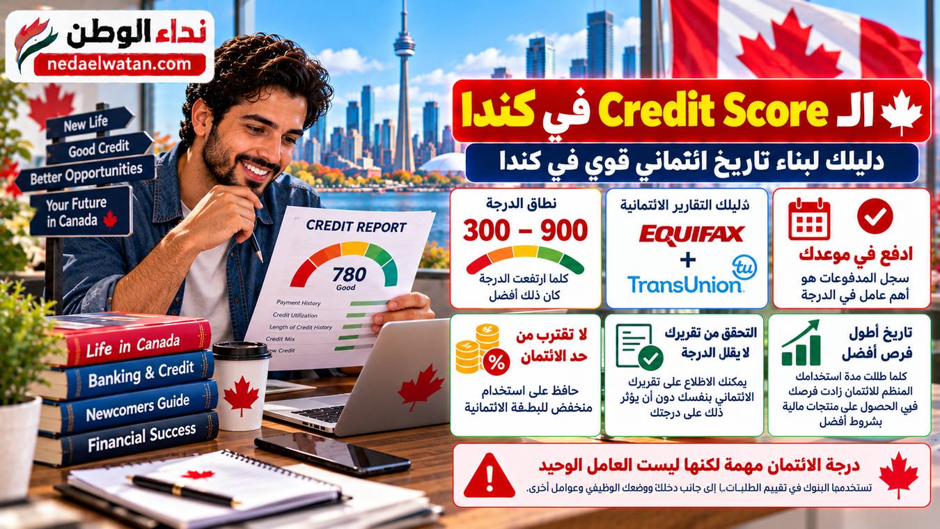 Credit Score في كندا: كيف تبني سجلًا ائتمانيًا قويًا من الصفر؟