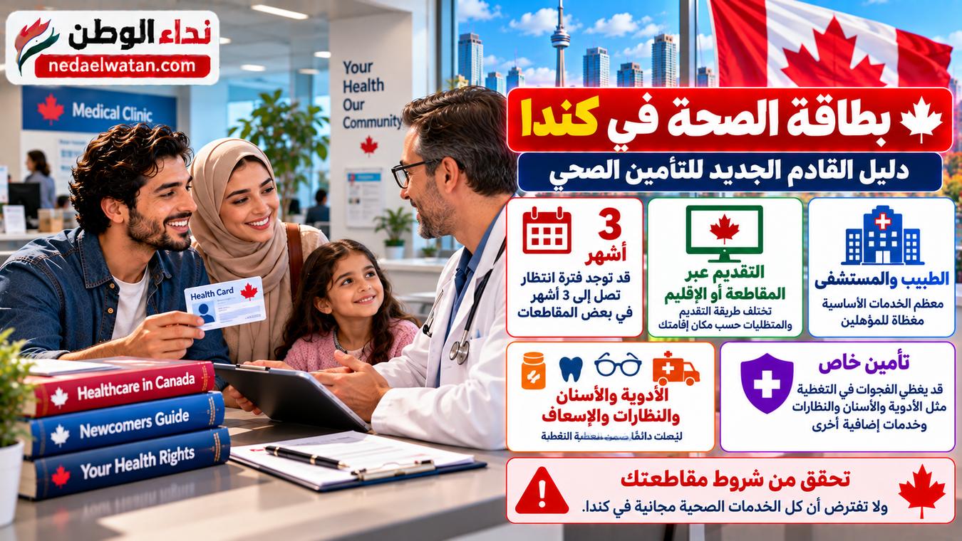 بطاقة الصحة في كندا: التأمين الصحي للقادم الجديد وما الذي يغطيه؟