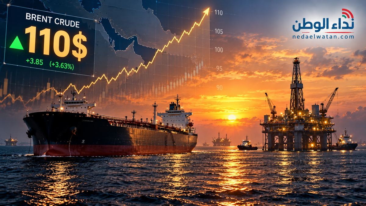 أسعار النفط تقترب من 110 دولارات للبرميل وسط تصاعد المخاطر على إمدادات الخليج
