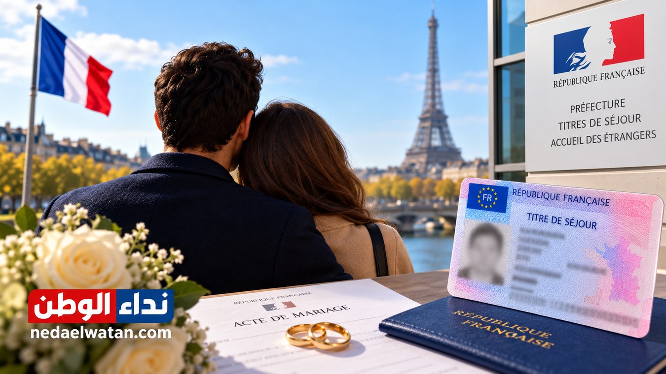 إقامة زوج أو زوجة مواطن فرنسي في فرنسا: VLS-TS والتجديد وبطاقة 10 سنوات